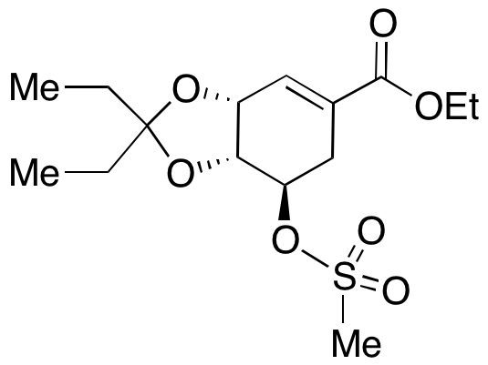 (3aR,7R,7aR)-2,2-Diethyl-3a,6,7,7a-tetrahydro-7-[(methylsulfonyl)oxy]-1,3-benzodioxole-5-carboxylic Acid Ethyl Ester