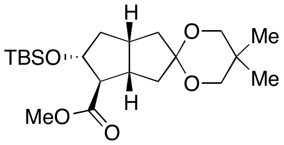 (3’aS,4’R,5’R,6’aR)-5’-[[(1,1-Dimethylethyl)dimethylsilyl]oxy]hexahydro-5,5-dimethylspiro[1,3-dioxane-2,2’(1’H)-pentalene]-4’-carboxylic Acid Methyl Est