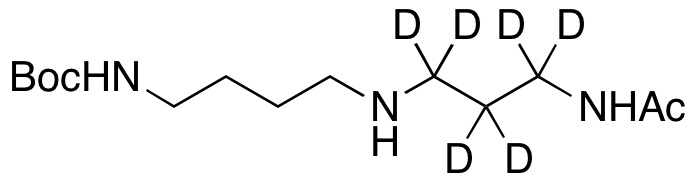 (4-((3-Acetamidopropyl)amino)butyl)carbamic Acid tert-Butyl Ester-d6