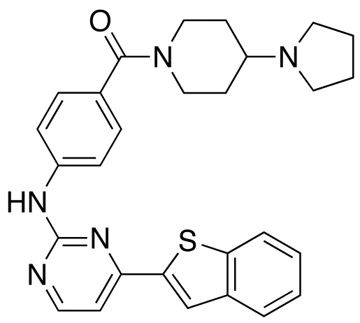 [4-[(4-Benzo[b]thien-2-yl-2-pyrimidinyl)amino]phenyl][4-(1-pyrrolidinyl)-1-piperidinyl]-methanone