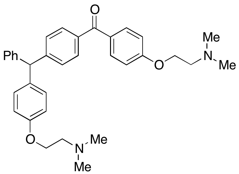 (4-(2-(Dimethylamino)ethoxy)phenyl)(4-((4-(2-(dimethylamino)ethoxy)phenyl)(phenyl)methyl)phenyl)methanone