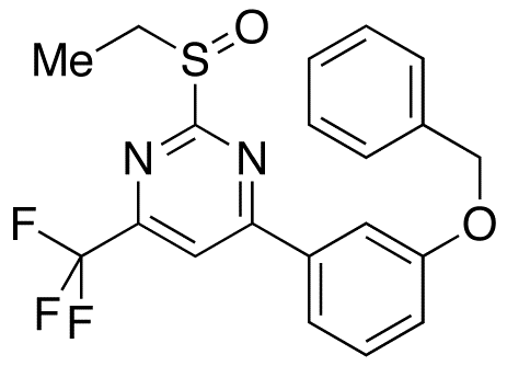 (4-(3-Benzyloxyphenyl)-2-ethylsulfinyl-6-(trifluoromethyl)pyrimidine