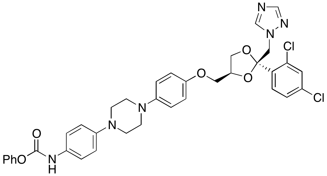 (4-(4-(4-(((2R,4S)-2-((1H-1,2,4-Triazol-1-yl)methyl)-2-(2,4-dichlorophenyl)-1,3-dioxolan-4-yl)methoxy)phenyl)piperazin-1-yl)phenyl)carbamic Acid Phenyl Ester