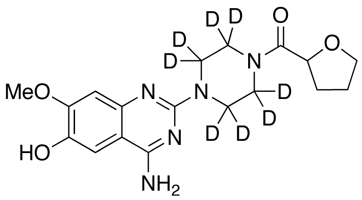 [4-(4-Amino-6-hydroxy-7-methoxy-2-quinazolinyl)-1-piperazinyl](tetrahydro-2-furanyl)methanone-d8