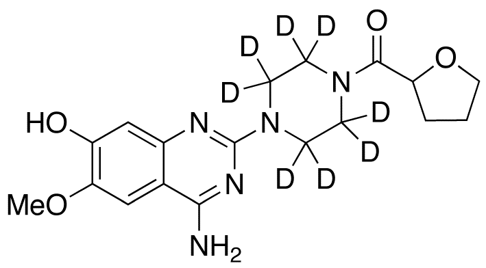 [4-(4-Amino-7-hydroxy-6-methoxy-2-quinazolinyl)-1-piperazinyl](tetrahydro-2-furanyl)methanone-d8