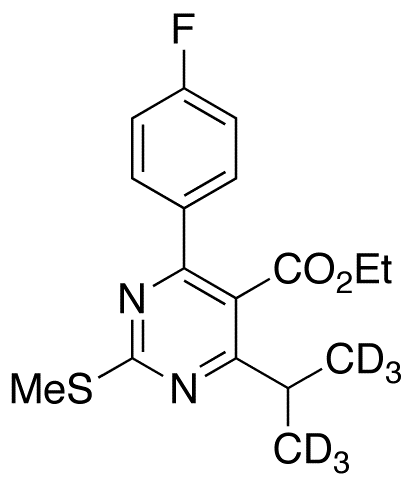 [4-(4-Fluorophenyl)-6-(1-methylethyl)-2-(methylsulfinyl)-5-pyrimidinyl]-ethyl Ester-d6