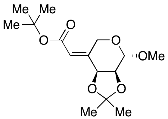 (4E)-4-Deoxy-4-[2-(1,1-dimethylethoxy)-2-oxoethylidene]-2,3-O-(1-methylethylidene)-β-L-erythropentopyranoside Methyl Ether