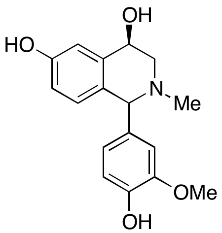 (4R)-4,6-Dihydroxy-2-methyl-1-(3-methoxy-4-hydroxyphenyl)-1,2,3,4-tetrahydroisoquinoline