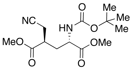 (4R)-N-(tert-Butyloxycarbonyl)-4-(cyanomethyl)-L-glutamic Acid 1,5-Dimethyl Ester