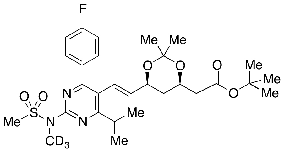 (4R,6S)-6-[(1E)-2-[4-(4-Fluorophenyl)-6-(1-methylethyl)-2-[methyl-d3(methylsulfonyl)amino]-5-pyrimidinyl]ethenyl]-2,2-dimethyl-1,3-dioxane-4-acetic Acid 1,1-Dimethylethyl Ester