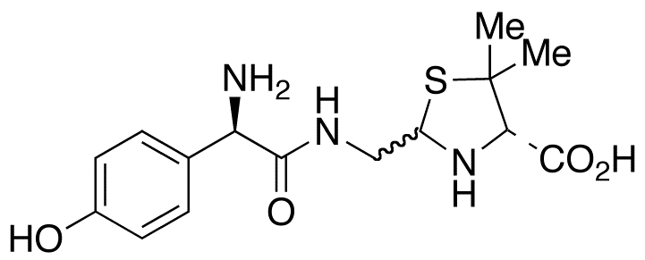 (4S)-2-[[[(2R)-2-Amino-2-(4-hydroxyphenyl)acetyl]amino]methyl]-5,5-dimethyl-4-thiazolidinecarboxylic Acid (Mixture of Diastereomers)