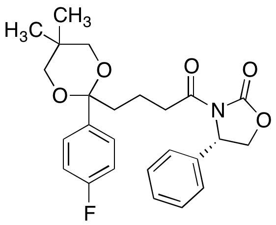 (4S)-3-[4-[2-(4-Fluorophenyl)-5,5-dimethyl-1,3-dioxan-2-yl]-1-oxobutyl]-4-phenyl-2-oxazolidinone