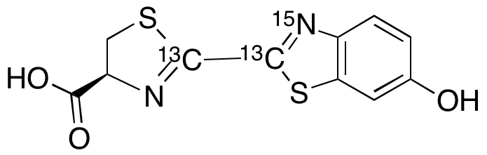 (4S)-4,5-Dihydro-2-(6-hydroxy-2-benzothiazolyl)-4-thiazolecarboxylic Acid-13C2,15N