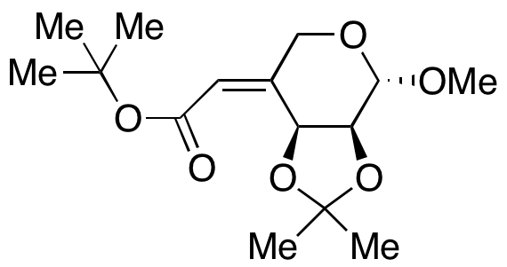 (4Z)-4-Deoxy-4-[2-(1,1-dimethylethoxy)-2-oxoethylidene]-2,3-O-(1-methylethylidene)-β-L-erythro-pentopyranoside Methyl Ether