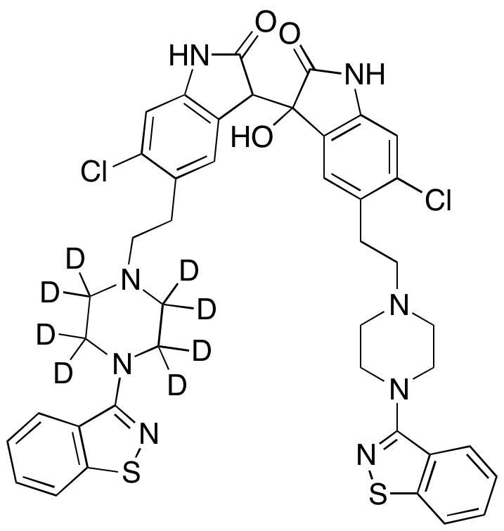 (5,5’-Bis(2-(4-(benzo[d]isothiazol-3-yl)piperazin-1-yl)ethyl)-6,6’-dichloro-3-hydroxy-3,3’-biindoline-2,2’-dione)-d8