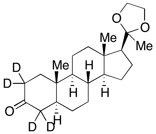 (5α)-Pregnane-3,20-dione-d4 Cyclic 20-(1,2-Ethanediyl Acetal)