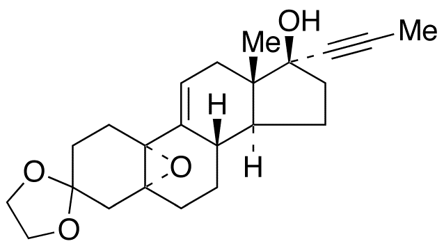 (5α,10α,17β)-5,10-Epoxy-17-hydroxy-17-(1-propyn-1-yl)-estr-9(11)-en-3-one Cyclic 1,2-Ethanediyl Acetal