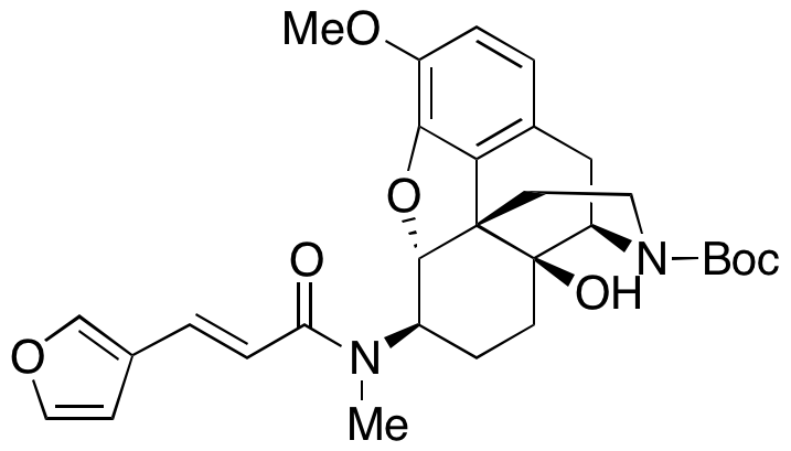 (5α,6β)-4,5-Epoxy-6-[[(2E)-3-(3-furanyl)-1-oxo-2-propenyl]methylamino]-14-hydroxy-3-methoxymorphinan-17-carboxylic Acid 1,1-Dimethylethyl Ester