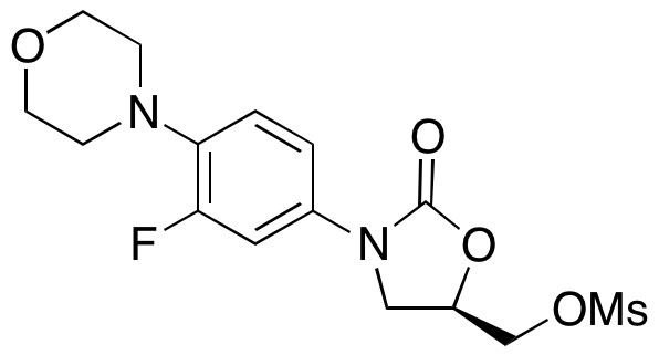 (5R)-3-[3-Fluoro-4-(4-morpholinyl)phenyl]-5-[[(methylsulfonyl)oxy]methyl]-2-oxazolidinone