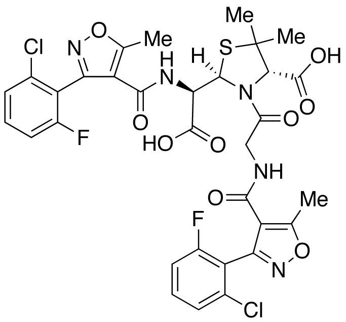 (5R)-Flucloxacillin N4-[N-[[3-(2-Chloro-6-fluoro-phenyl)-5-methyl-4-isoxazolyl]carbonyl]-glycinyl] Penilloic Acid