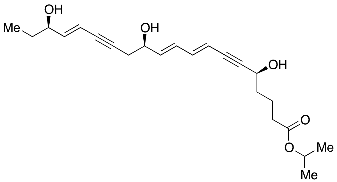 (5S,8E,10E,12R,16E,18R)-5,12,18-Trihydroxy-8,10,16-Elcosatriene-6,14-diynoic Acid 1-Methylethyl Ester