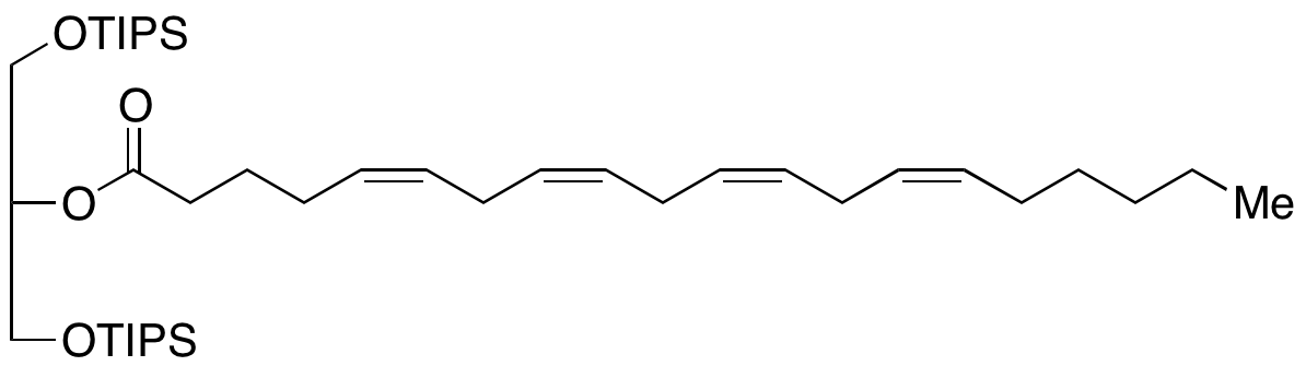 (5Z,8Z,11Z,14Z)-2-[[Tris(1-methylethyl)silyl]oxy]-5,8,11,14-eicosatetraenoic Acid 1-[[[Tris(1-methylethyl)silyl]oxy]methyl]ethyl Ester