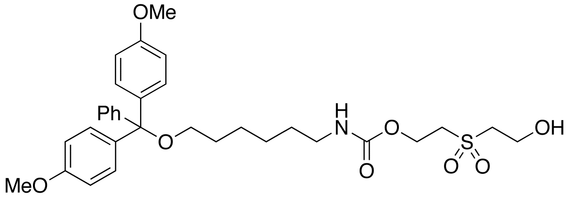[6-[Bis(4-methoxyphenyl)phenylmethoxy]hexyl]-carbamic Acid 2-[(2-Hydroxyethyl)sulfonyl]ethyl Ester
