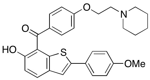 (6-Hydroxy-2-(4-methoxyphenyl)benzo[b]thiophen-7-yl)(4-(2-(piperidin-1-yl)ethoxy)phenyl)methanone