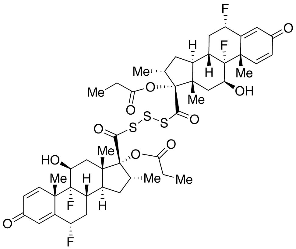 (6α,11β,16α,17α)-(6’α,11’β,16’α,17’α)-17,17’-(Trithiodicarbonyl)bis[6,9-difluoro-11-hydroxy-16-methyl-17-(1-oxopropoxy)-andr