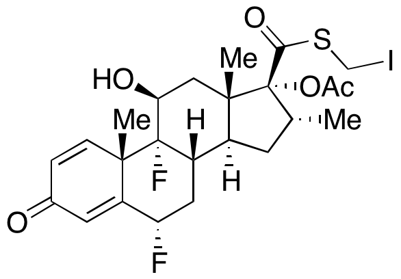 (6α,11β,16α,17α)-17-(Acetyloxy)-6,9-difluoro-11-hydroxy-16-methyl-3-oxo-androsta-1,4-diene-17-carbothioic Acid  S-(Iodomethyl) Ester