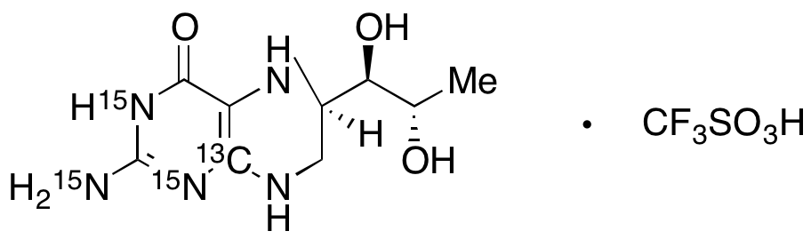 (6R)-Tetrahydro-L-biopterin-15N3,13C1 Triflate