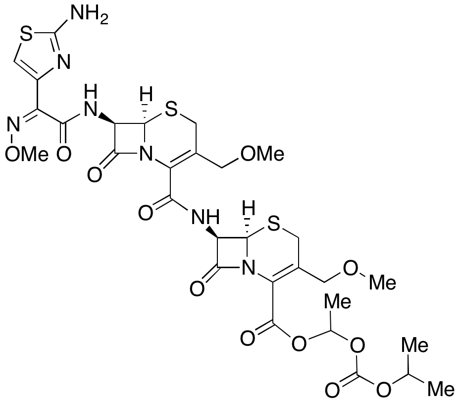 (6R,7R)-1-((Isopropoxycarbonyl)oxy)ethyl 7-((6R,7R)-7-((Z)-2-(2-aminothiazol-4-yl)-2-(methoxyimino)acetamido)-3-(methoxymethyl)-8-oxo-5-thia-1-azabicyclo[4.2.0]oct-2-ene-2-carboxamido)-3-(methoxymethy