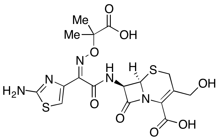 (6R,7R)-7-[[(2Z)-2-(2-Amino-4-thiazolyl)-2-[(1-carboxy-1-methylethoxy)imino]acetyl]amino]-3-(hydroxymethyl)-8-oxo-5-thia-1-azabicyclo[4.2.0]oct-2-ene-2-carboxylic Acid