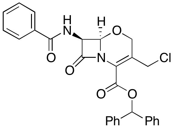 (6R,7S)-7-(Benzoylamino)-3-(chloromethyl)-8-oxo-5-oxa-1-azabicyclo[4.2.0]oct-2-ene-2-carboxylic Acid Diphenylmethyl Ester