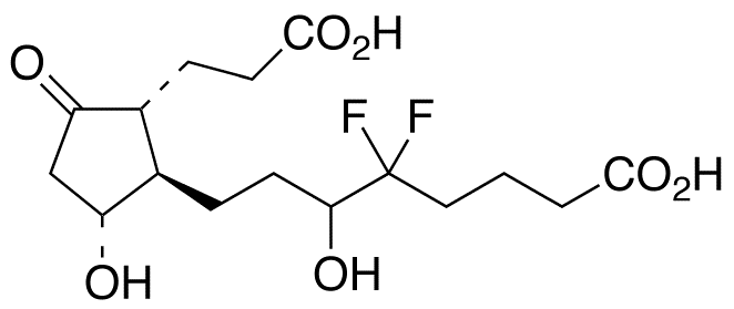 (7α,11)-Dihydroxy-5-keto-12,12-difluorotetranorprosta-1,16-dioic Acid