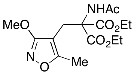 (Acetylamino)[(3-methoxy-5-methyl-4-isoxazolyl)methyl]propanedioic Acid Diethyl Ester