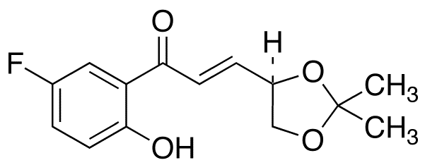 (E)-(4R)-4,5-Isopropylidene-dioxy-1-(2-hydroxy-5-fluorophenyl)propenone