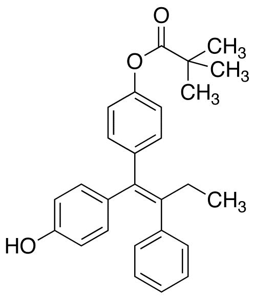 (E)-1-(4-Hydroxyphenyl)-1-[4-(trimethylacetoxy)phenyl]-2-phenylbut-1-ene