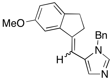 (E)-1-Benzyl-5-((6-methoxy-2,3-dihydro-1H-inden-1-ylidene)methyl)-1H-imidazole