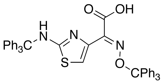 (E)-2-(Trityloxyimino)-2-[2-(tritylamino)thiazol-4-yl]acetic Acid