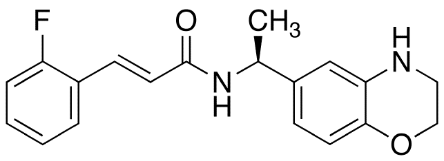 (E)-3-(2-Fluorophenyl)-N-((S)-1-(3,4-dihydro-2H-benzo[1,4]oxazin-6-yl)-ethyl]acrylamide