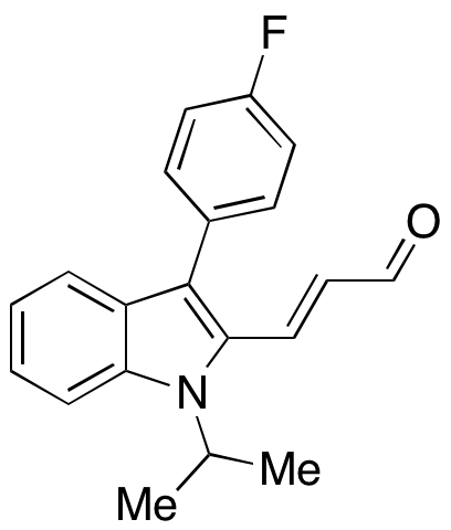 (E)-3-(3-(4-Fluorophenyl)-1-isopropyl-1H-indol-2-yl)acrylaldehyde