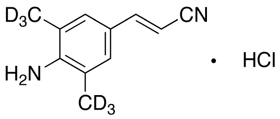 (E)-3-(4-Amino-3,5-dimethylphenyl)acrylonitrile-d6 Hydrochloride