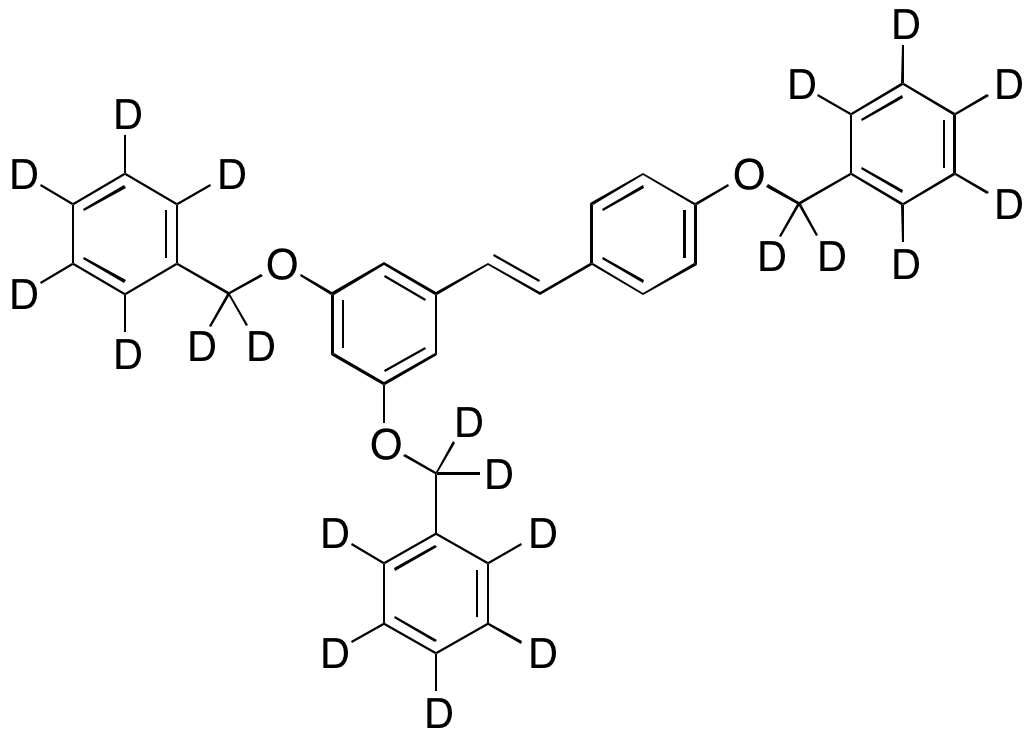 (E)-3,5,4’-Tribenzyloxystilbene-d21