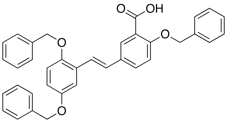 (E)-5-[2-(Beznyloxy)2-[2,5-bis(benzyloxy)phenyl]ethenyl]-benzoic Acid