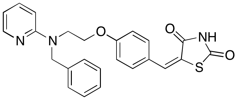 (E)-5-(4-(2-(Benzyl(pyridin-2-yl)amino)ethoxy)benzylidene)thiazolidine-2,4-dione