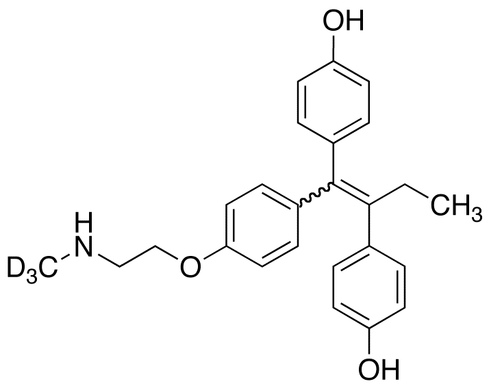 (E/Z)-4,4’-Dihydroxy-N-desmethyl Tamoxifen-d3