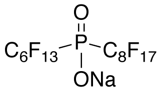 (Heptadecafluorooctyl)(tridecafluorohexyl) Phosphinic Acid Sodium Salt