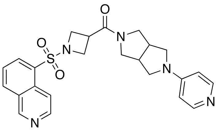 [Hexahydro-5-(4-pyridinyl)pyrrolo[3,4-c]pyrrol-2(1H)-yl][1-(5-isoquinolinylsulfonyl)-3-azetidinyl]-methanone