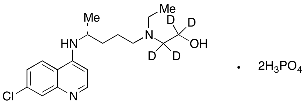 (R)-(-)-Hydroxy Chloroquine-d4 Diphosphate